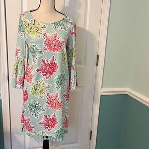 Crown & Ivy Multicolor Coral Print Dress